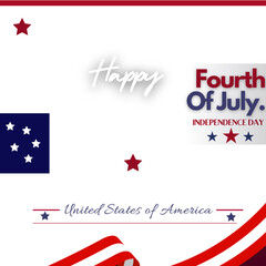 Blue Minimalist Fourth Of July Instagram Post American Independence Day 2025