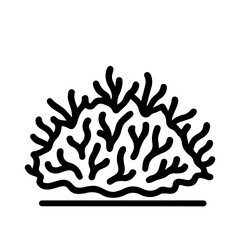 Moss icon on white background vector
Vector icon plants and flowers