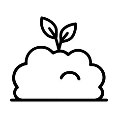 Bush icon on white background vector
Vector icon plants and flowers