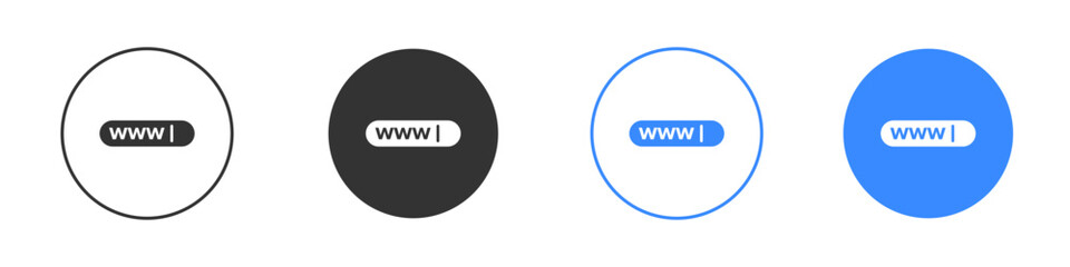 Url icon editable flat vector illustration concept.