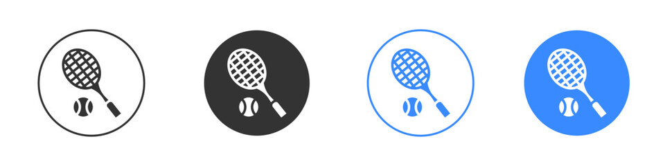 Tennis icon editable flat vector illustration concept.