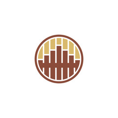 Business growth vector illustration icon shows a finance chart symbol with an upward arrow on a web design button