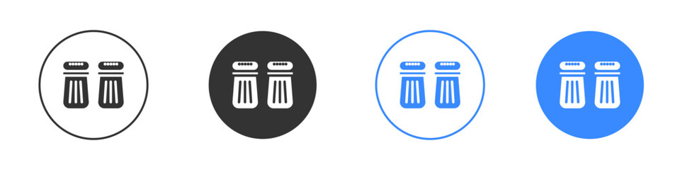 Salt and pepper shakers icon editable flat vector illustration concept.