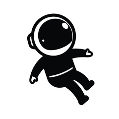 Simple Astronaut Icon Illustration