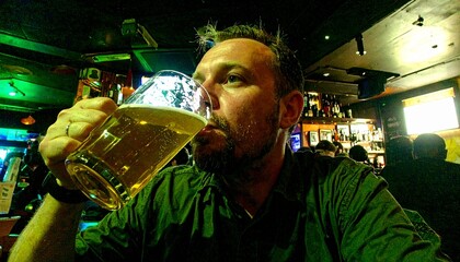 Enjoy the thrill of chugging a cold beer.  