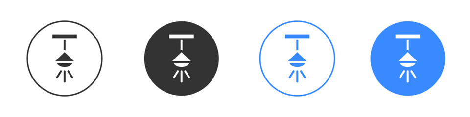 Hanging light icon editable flat vector illustration concept.