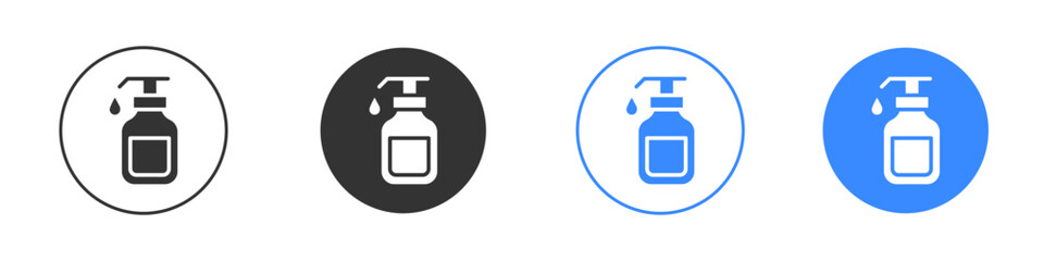Hand sanitizer icon editable flat vector illustration concept.