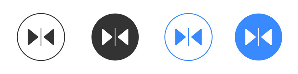 Flip horizontal icon editable flat vector illustration concept.