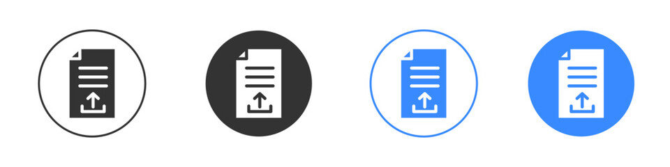 File upload icon editable flat vector illustration concept.