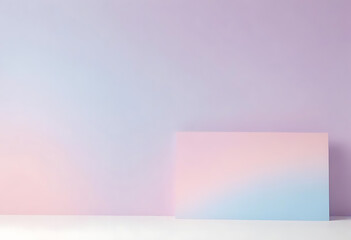 Obraz premium Soft Pastel Holographic Gradient