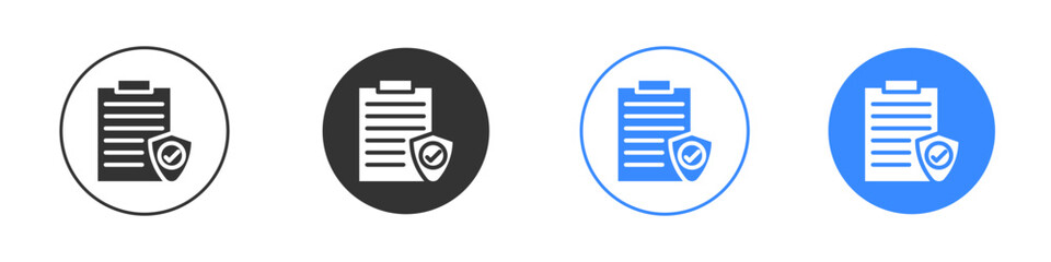 Contract coverage icon editable flat vector illustration concept.