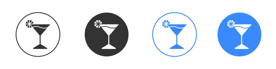 Citrus Glass icon editable flat vector illustration concept.
