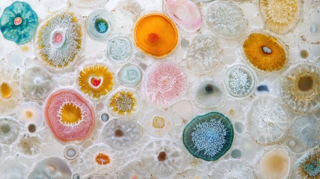 Marine phytoplankton, Coscinodiscus and Pyrophacus