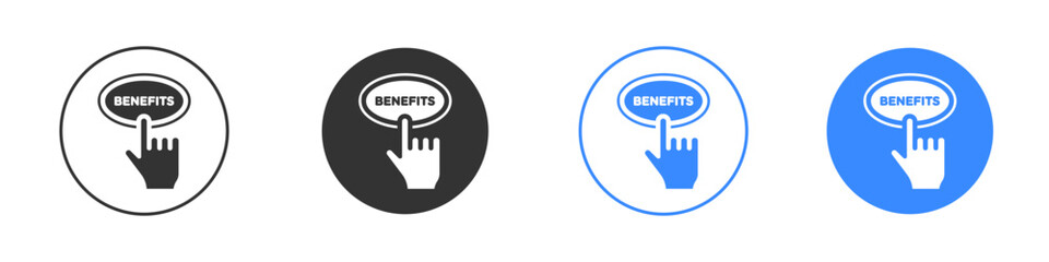 benefits icon editable flat vector illustration concept.