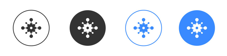 Algorithm icon editable flat vector illustration concept.