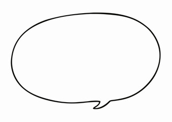 Blank Speech Bubble Cartoon Illustration