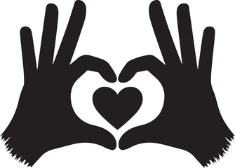 Two Hands Forming a Heart Shape with a Heart Inside