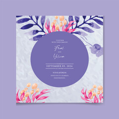 Luxury wedding invitation card
