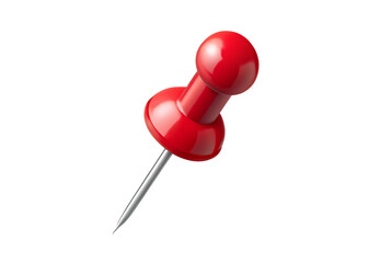 Red pin isolated on transparent background.PNG