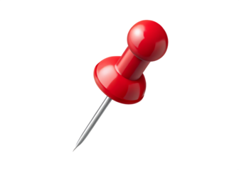 Red pin isolated on transparent background.PNG