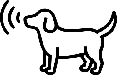 vector illustration of a dog