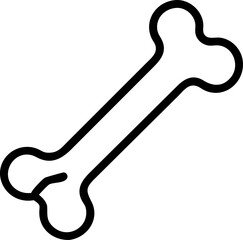 Dog Bone Icon on a white background