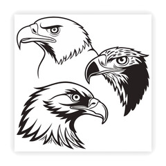 Cute Animal Faces Hand Sketched Doodle Vector