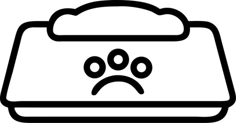 Pet Bowl Icon on a white background