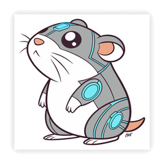 Cute Animal Faces Hand Sketched Doodle Vector
