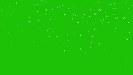 Loop snow animation and motion graphics big and small snowflakes and falling snow, snowfall with green background - Powered by Adobe