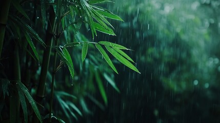 Bamboo in the Rain