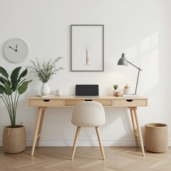 modern office interior with table
