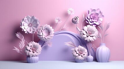 easter eggs and pink flowers