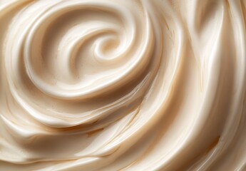Close-up of a creamy beige swirl texture
