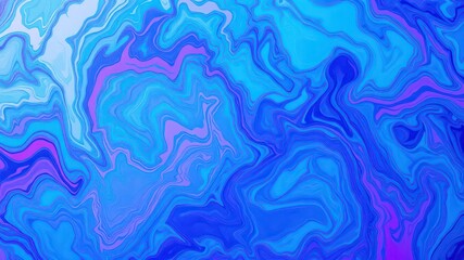 Fototapeta premium Abstract Swirling Blue and Purple Liquid Marble Texture Background