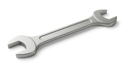 Spanner Wrench Isolated Metal Tool for Repair and Maintenance - 3D Render