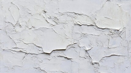 Obraz premium Closeup view of textured, cracked, light gray plaster.