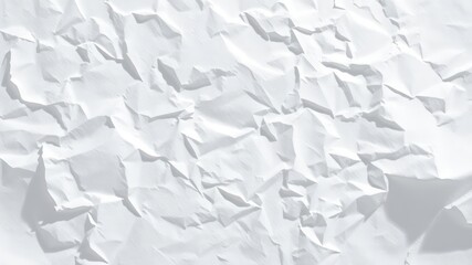 Obraz premium Abstract White Crumpled Paper Texture Background A High-Resolution Image