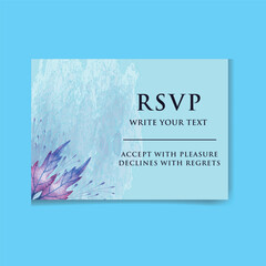 Luxury wedding invitation card