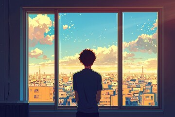Lofi-inspired digital art capturing a moment of affection. © Maple Stock Photo