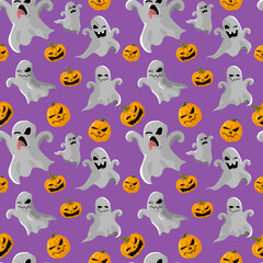 halloween seamless pattern