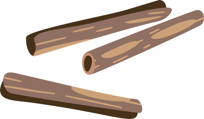 stylized Cinnamonm, Cinnamomum, spice and flavor