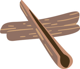 stylized Cinnamonm, Cinnamomum, spice and flavor