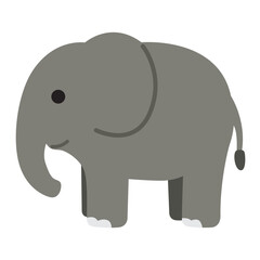 Cute Elephant. Suitable for wildlife conservation, travel, animal themes, and environmental awareness projects