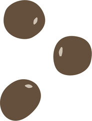 stylized cardamom, fruit and seed, spice and flavor