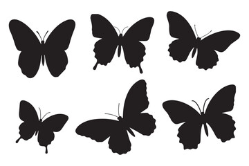 A colorful set of vector butterflies, a beautiful insect collection for nature-inspired design