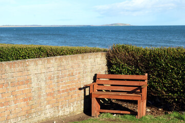 bench in the beach