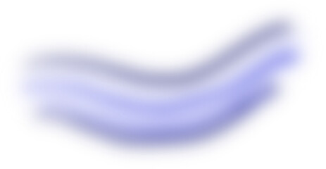 Abstract Blue Gradient Form on Transparent Background