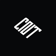 CNT letter logo design on black background.