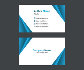 Corporate business card design template